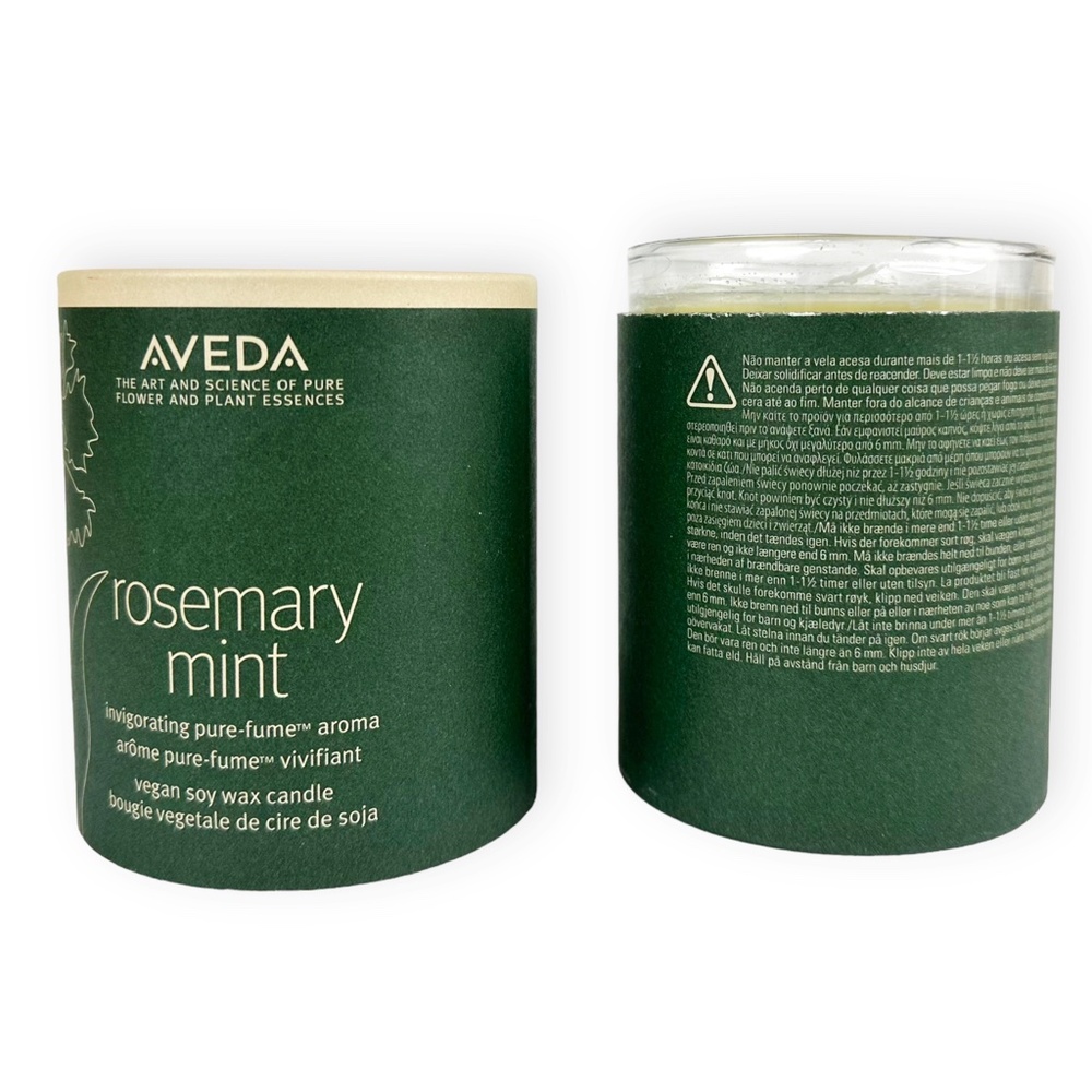 AVEDA Rosemary Mint Vegan Soy Wax Candle 7.8oz. NIB Invigorating Pure-fume Aroma - Picture 3 of 9